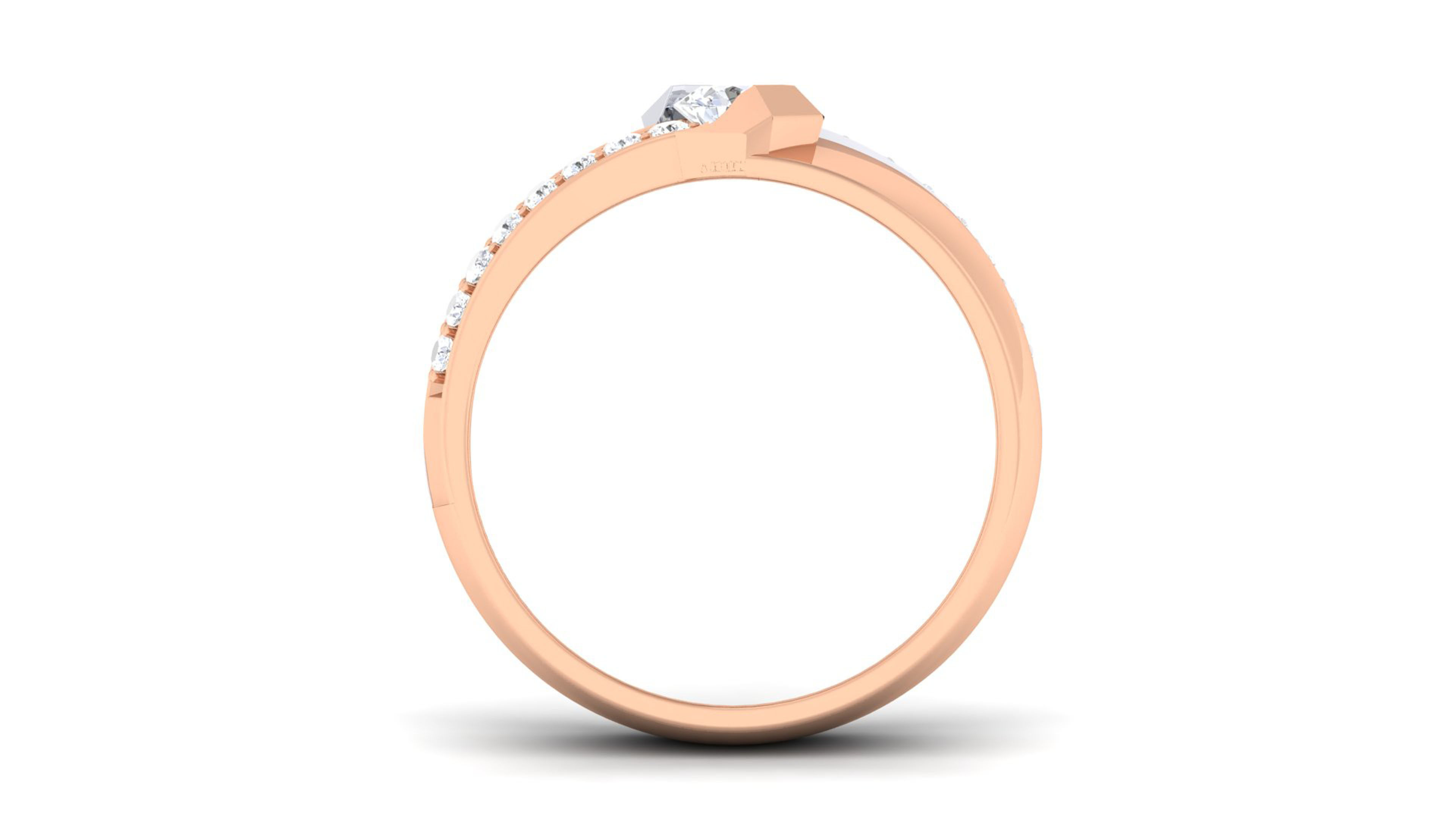 Couple Band Ring 3dm mgx render detail 3D print model_6