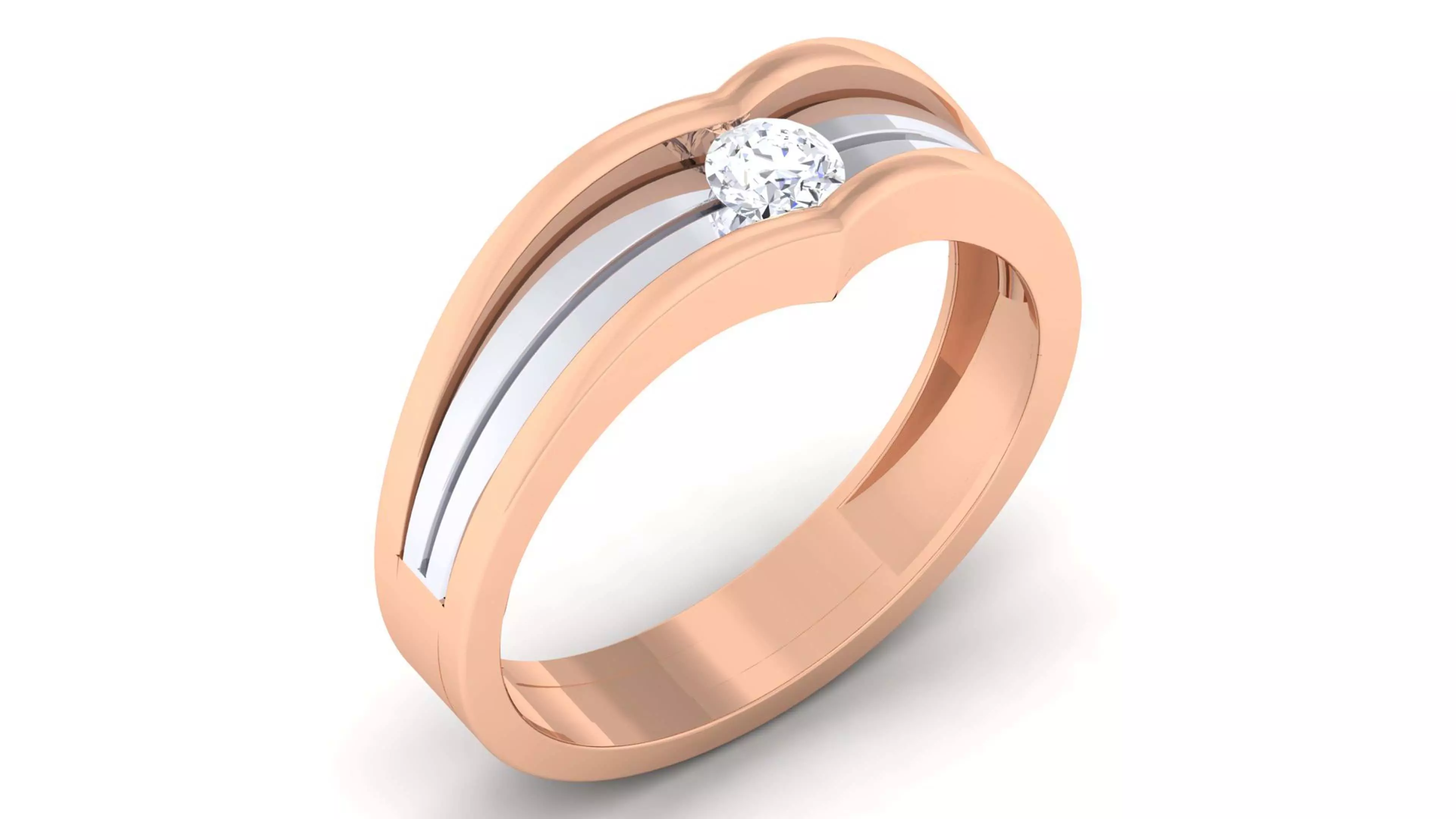 Couple Band Ring 3dm mgx render detail 3D print model