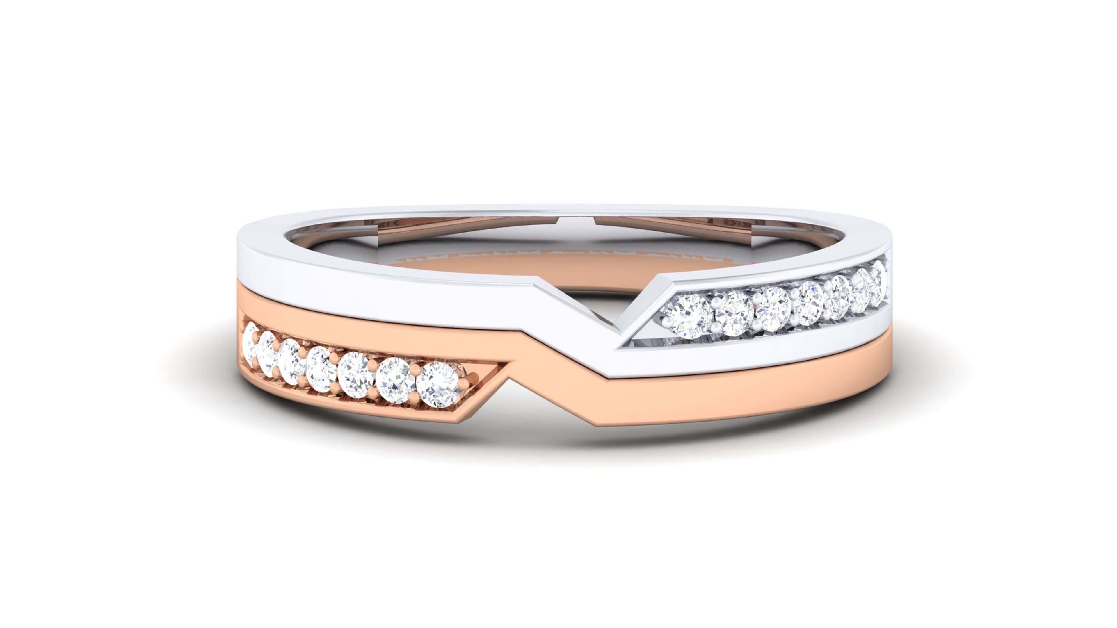 Couple Band Ring 3dm mgx render detail 3D print model_9