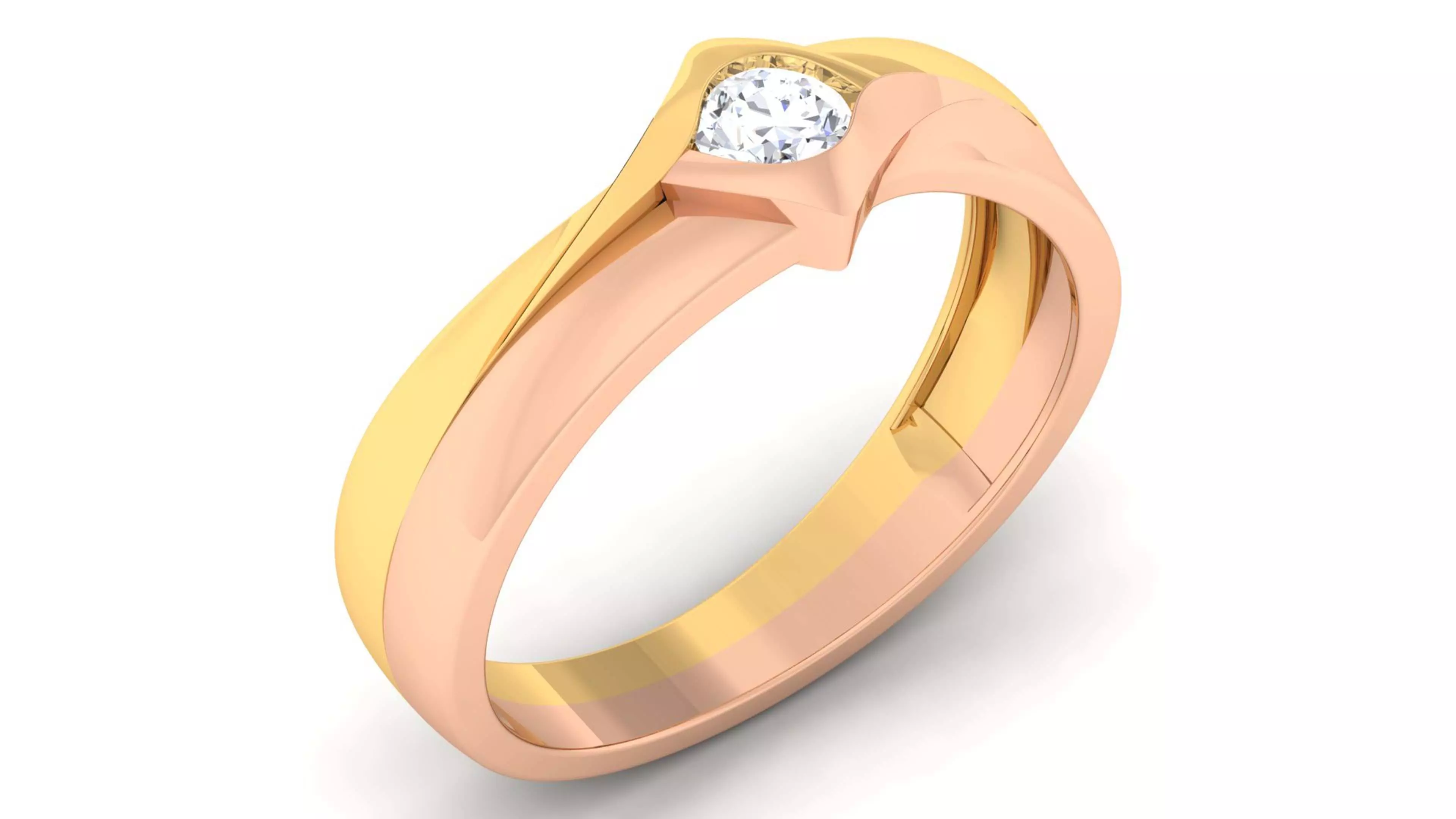 Couple Band Ring 3dm mgx render detail 3D print model