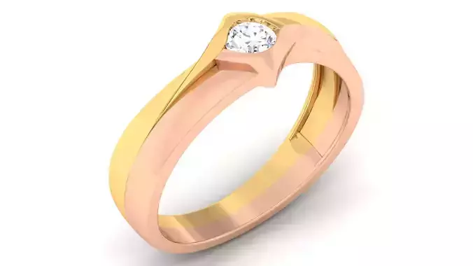 Couple Band Ring 3dm mgx render detail