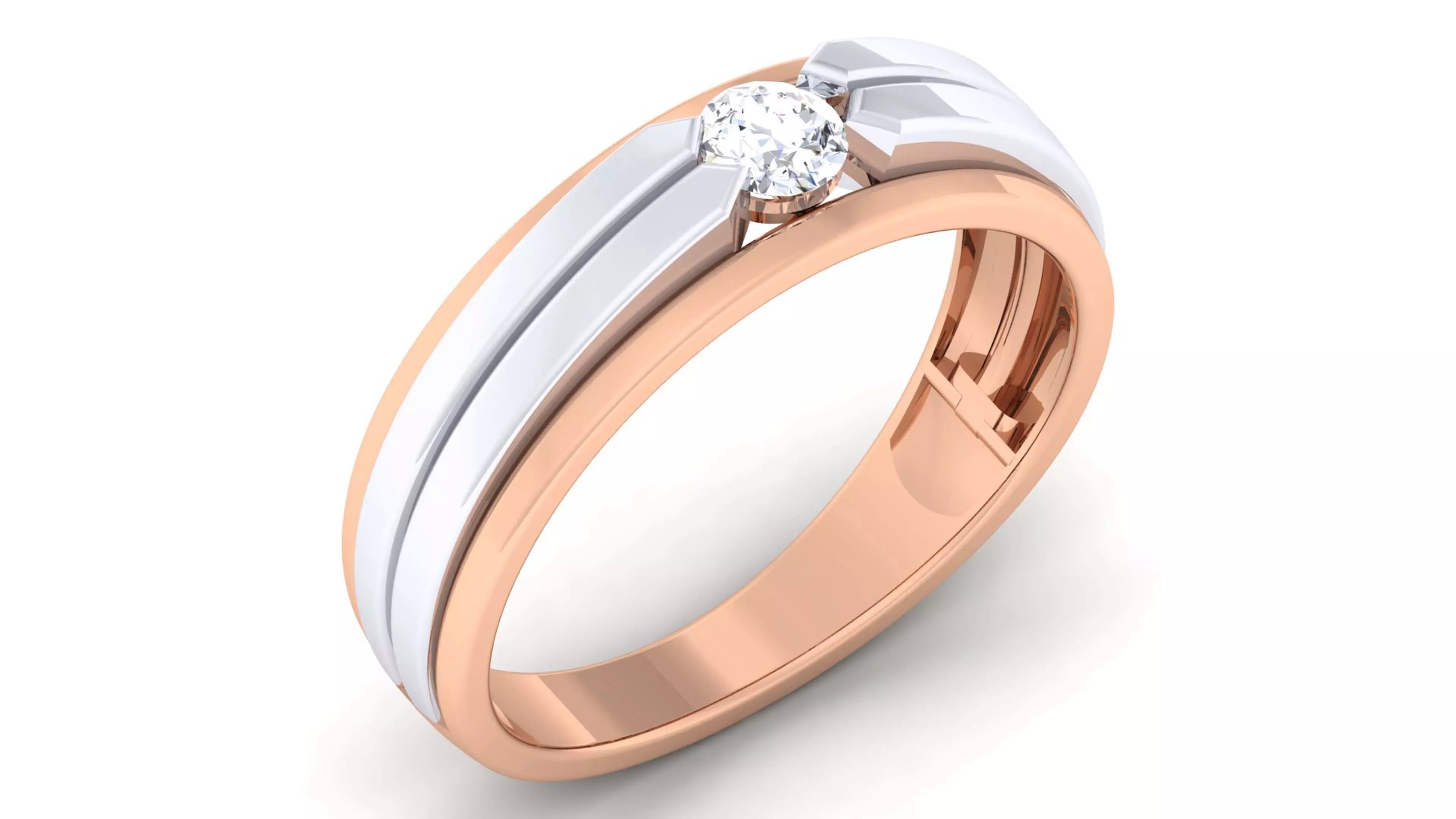 Couple Band Ring 3dm mgx render detail 3D print model_0