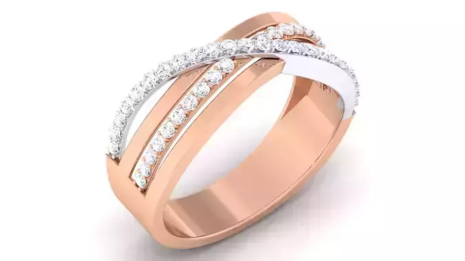 Couple Band Ring 3dm mgx render detail