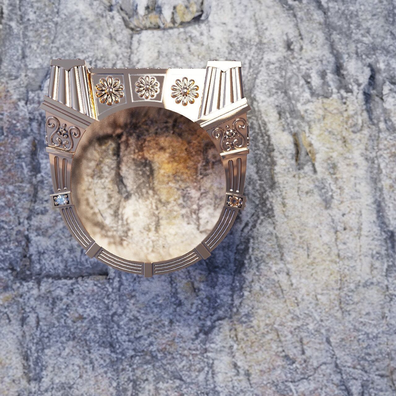 Man Ring Guy Julius Ceasar 3D print model_4