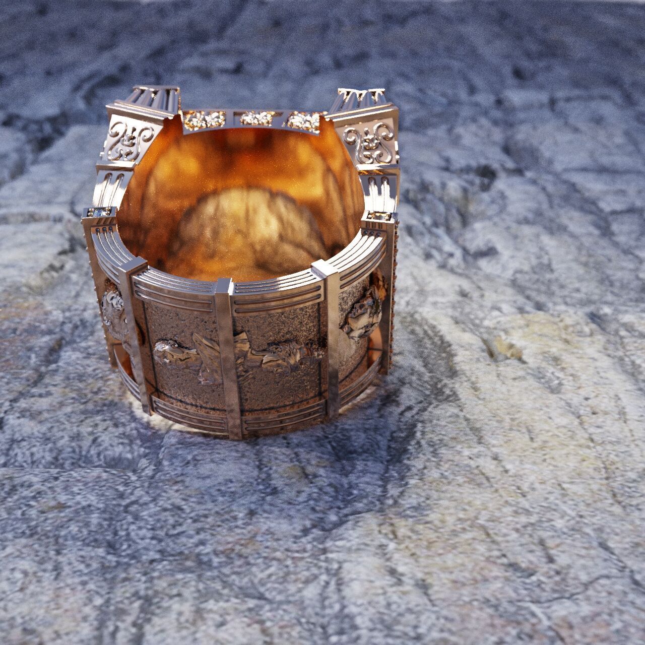 Man Ring Guy Julius Ceasar 3D print model_5
