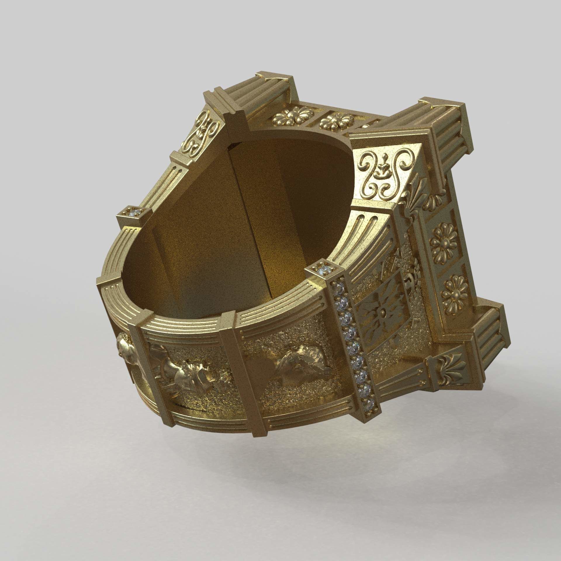 Man Ring Guy Julius Ceasar 3D print model_8