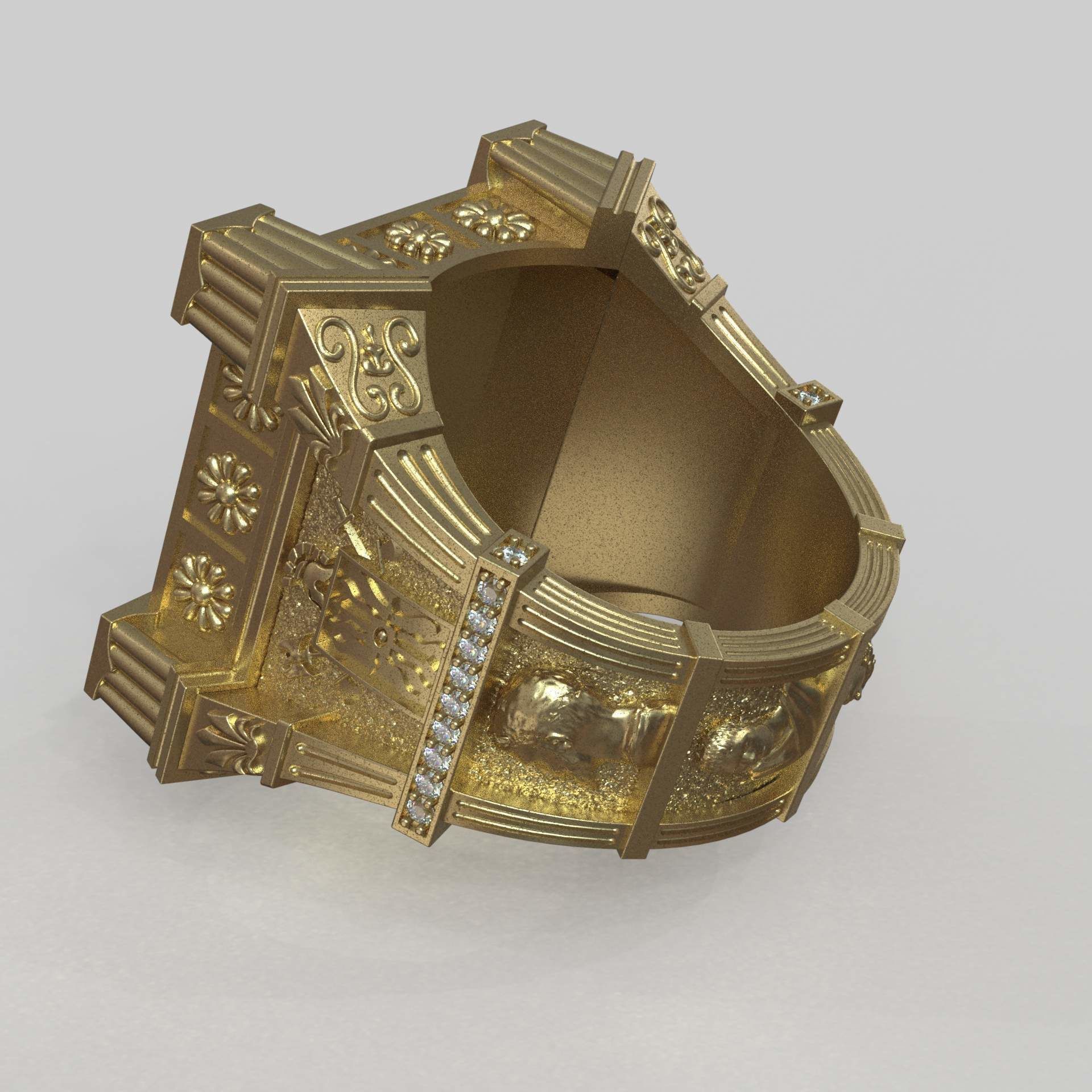 Man Ring Guy Julius Ceasar 3D print model_10