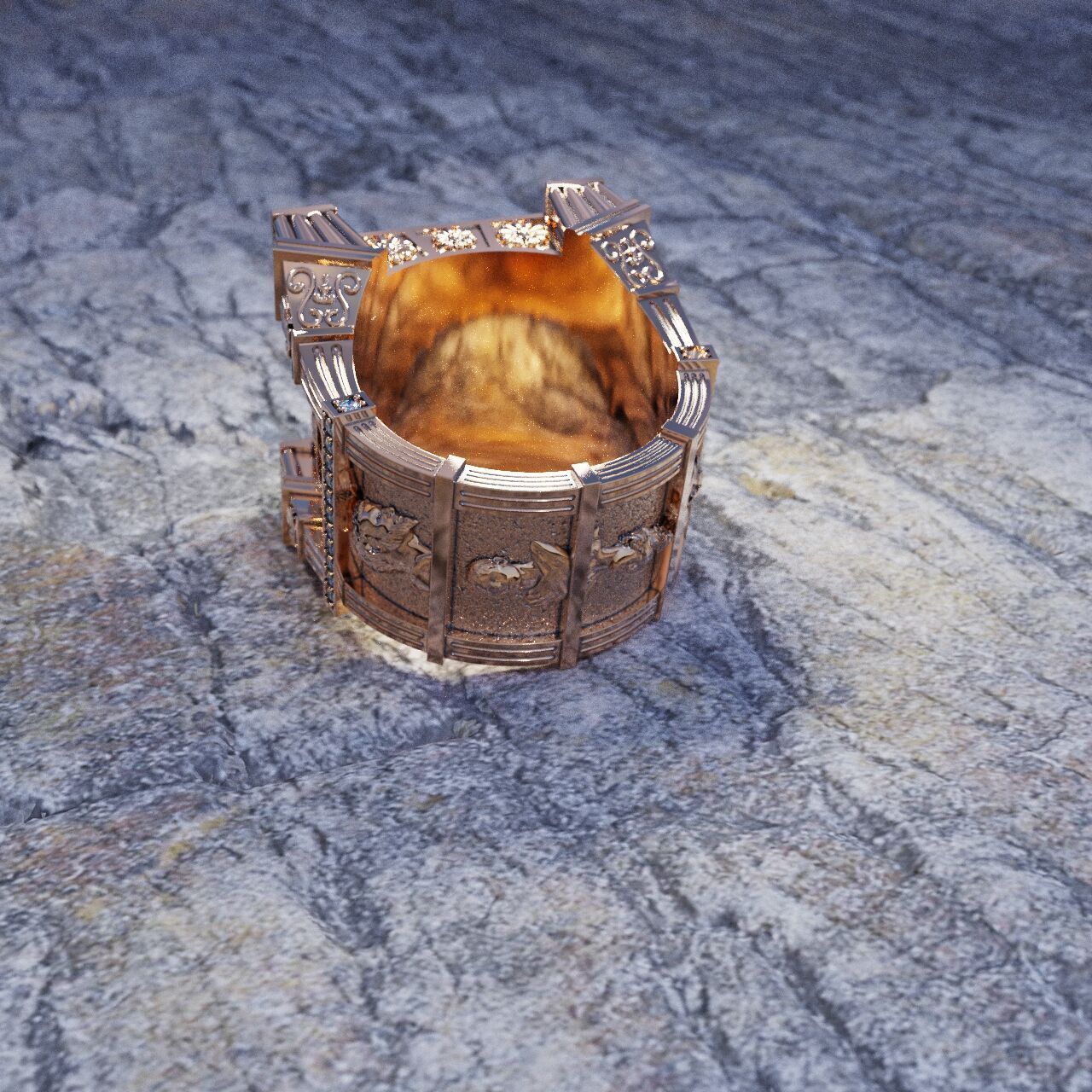 Man Ring Guy Julius Ceasar 3D print model_6