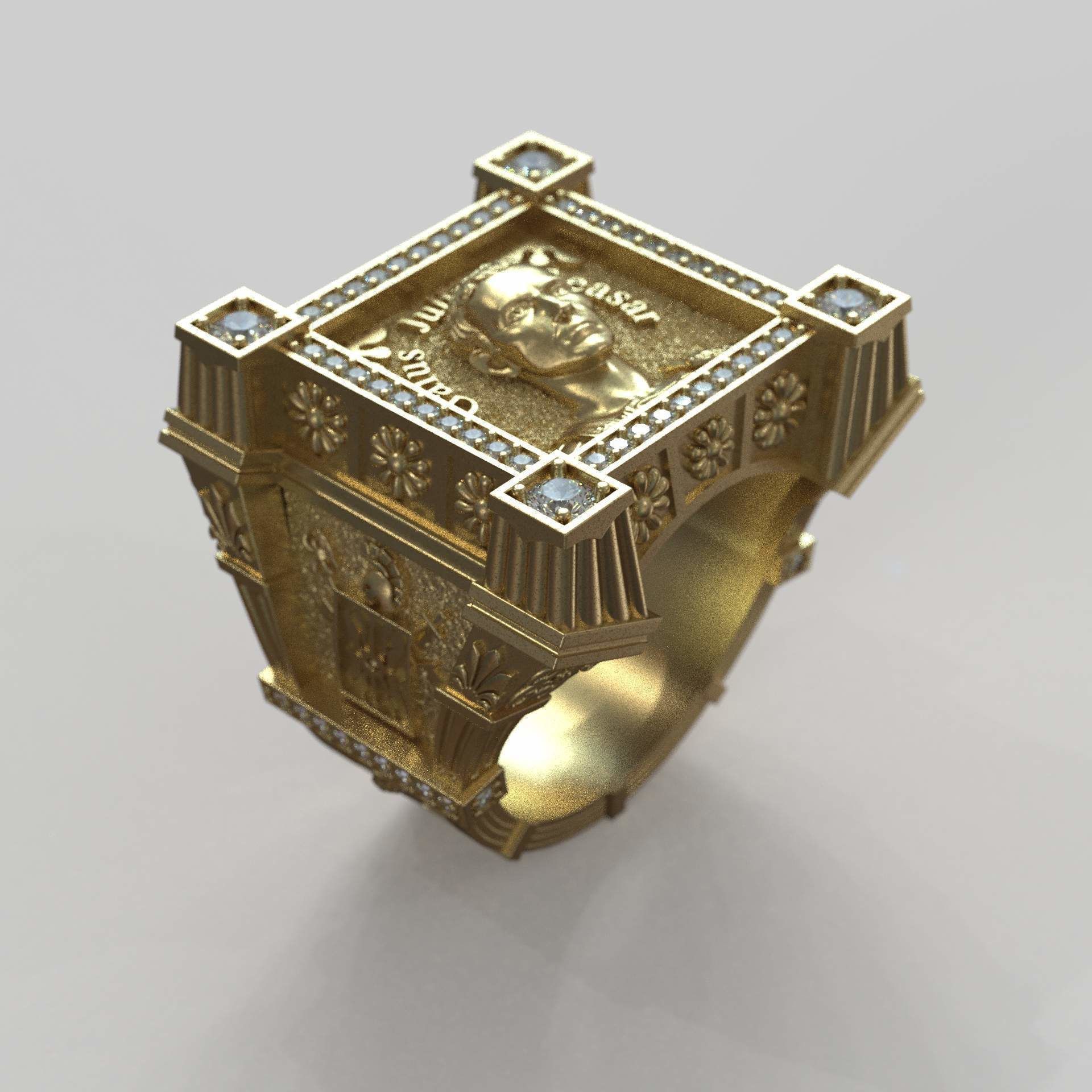Man Ring Guy Julius Ceasar 3D print model_7