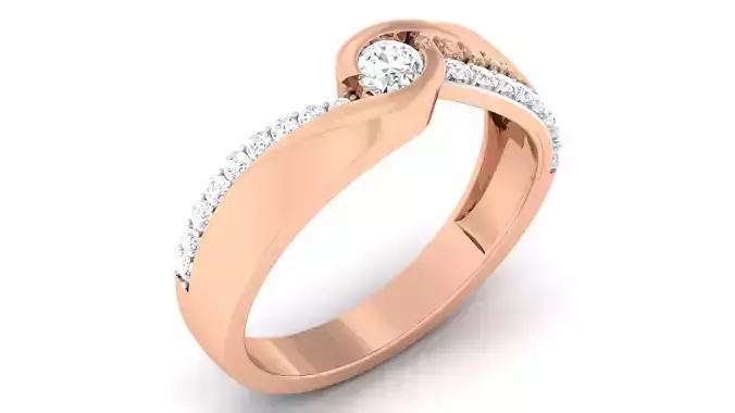 Couple Band Ring 3dm mgx render detail