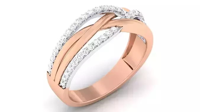 Couple Band Ring 3dm mgx render detail