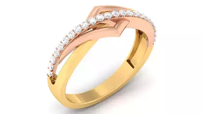 Couple Band Ring 3dm mgx render detail