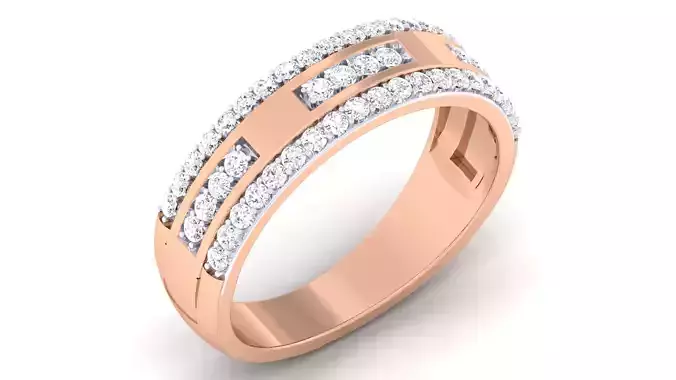 Couple Band Ring 3dm mgx render detail