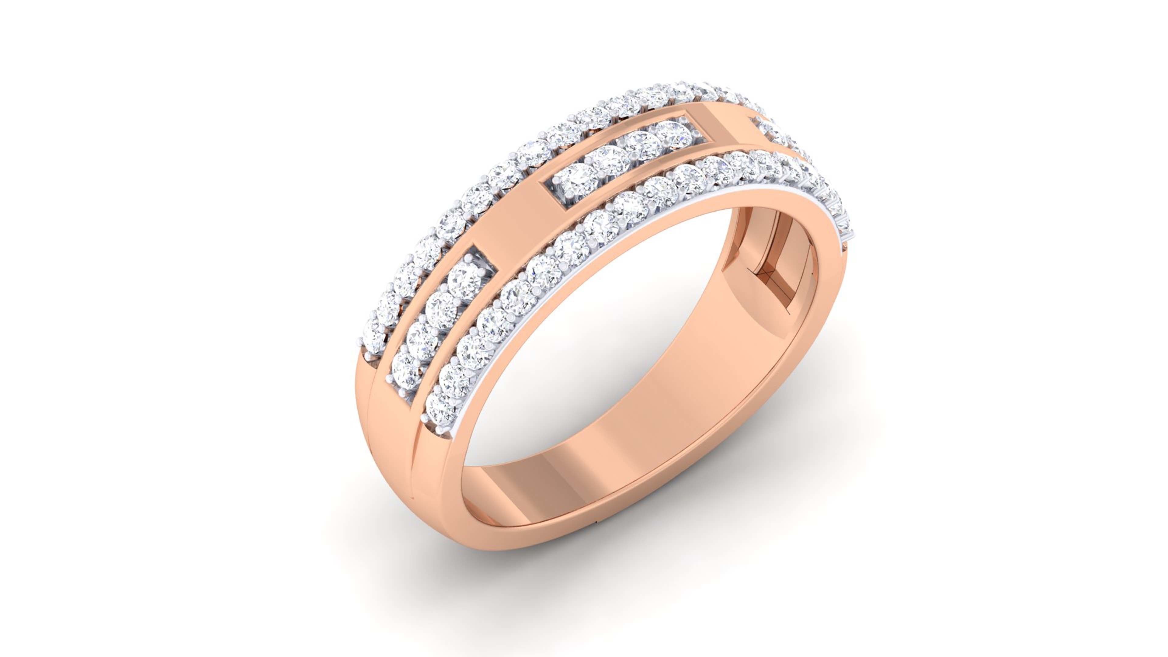 Couple Band Ring 3dm mgx render detail 3D print model_7