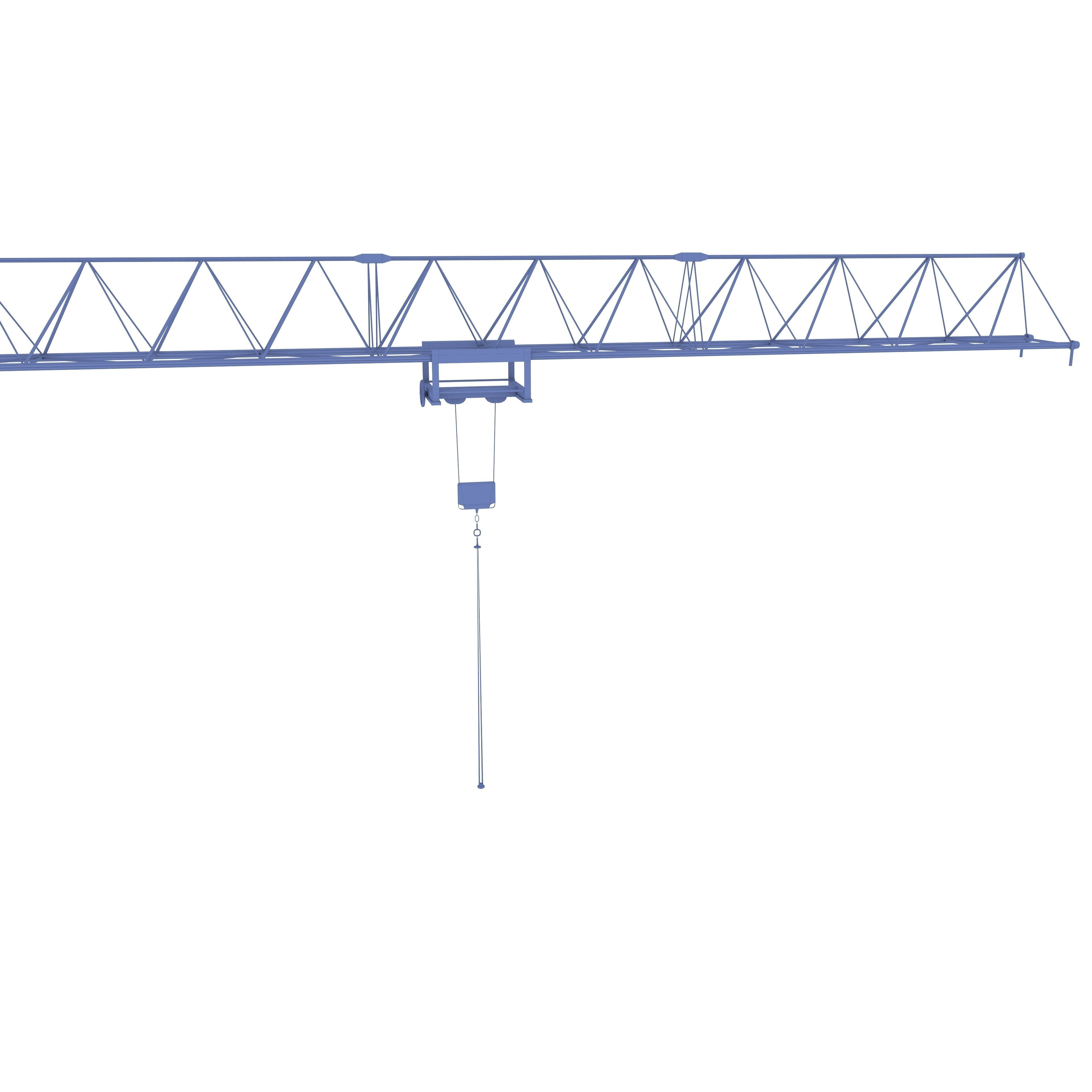 Low Poly Tower Crane 3D model_11