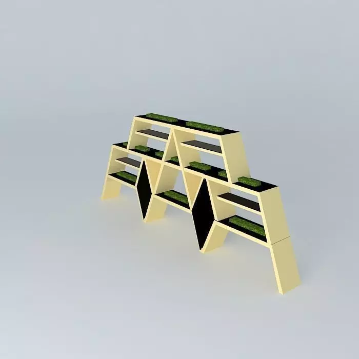 Bar shelf Free 3D model