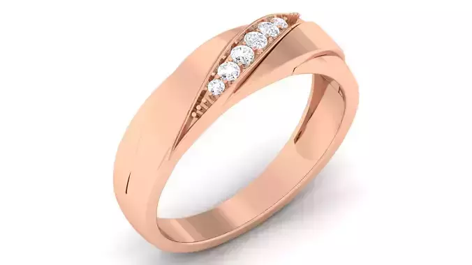 Couple Band Ring 3dm mgx render detail