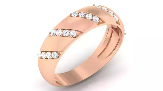 Couple Band Ring 3dm mgx render detail