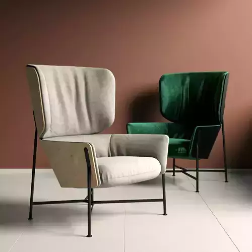 SP01 Caristo Armchair High Back 3D model