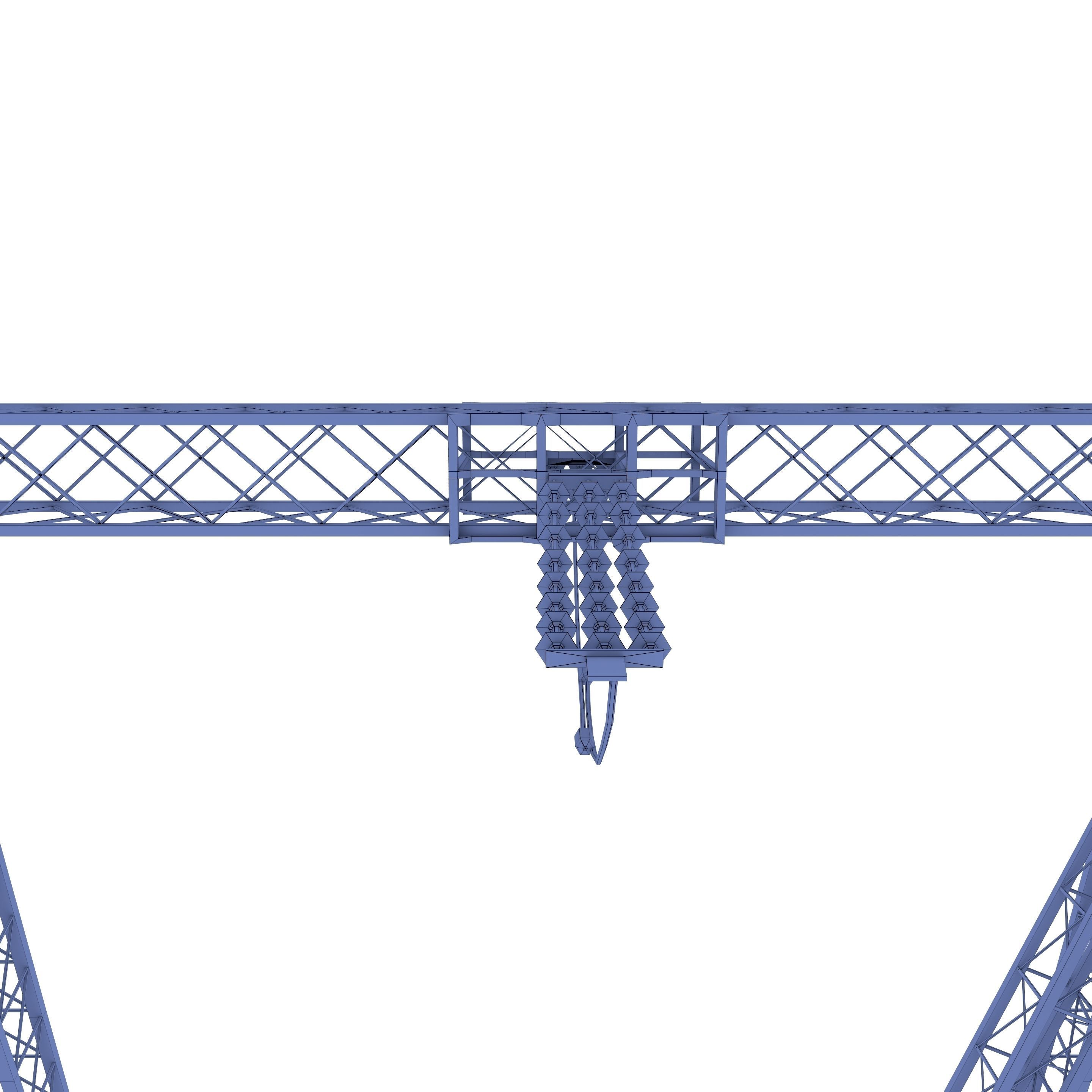 Electricity Pole 11 Low-poly 3D model_10