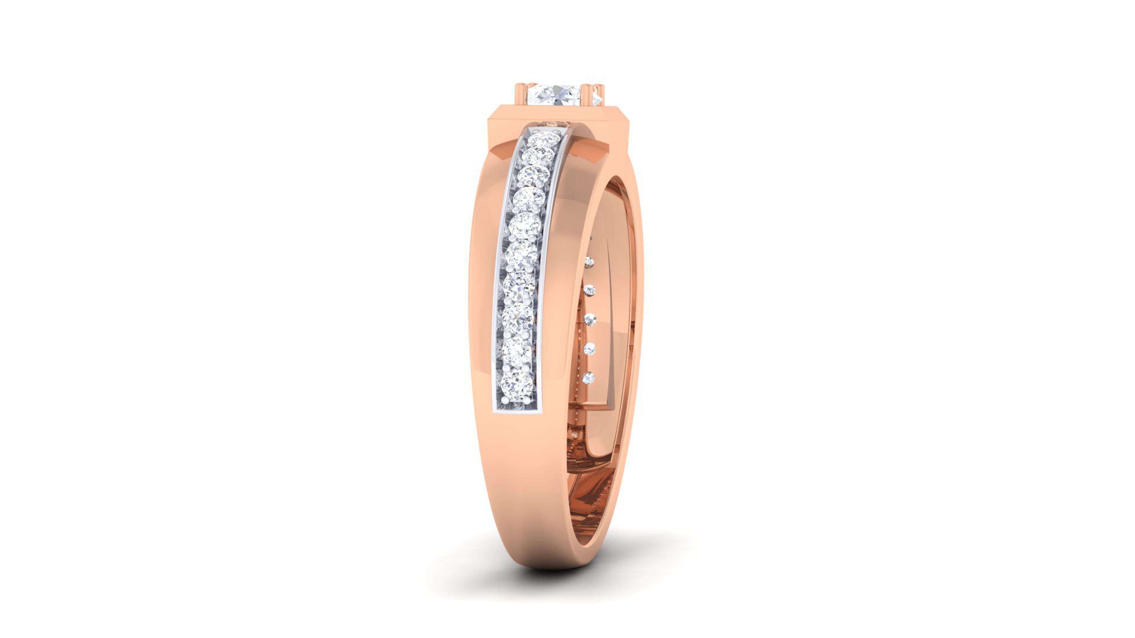 Couple Band Ring 3dm mgx render detail 3D print model_8