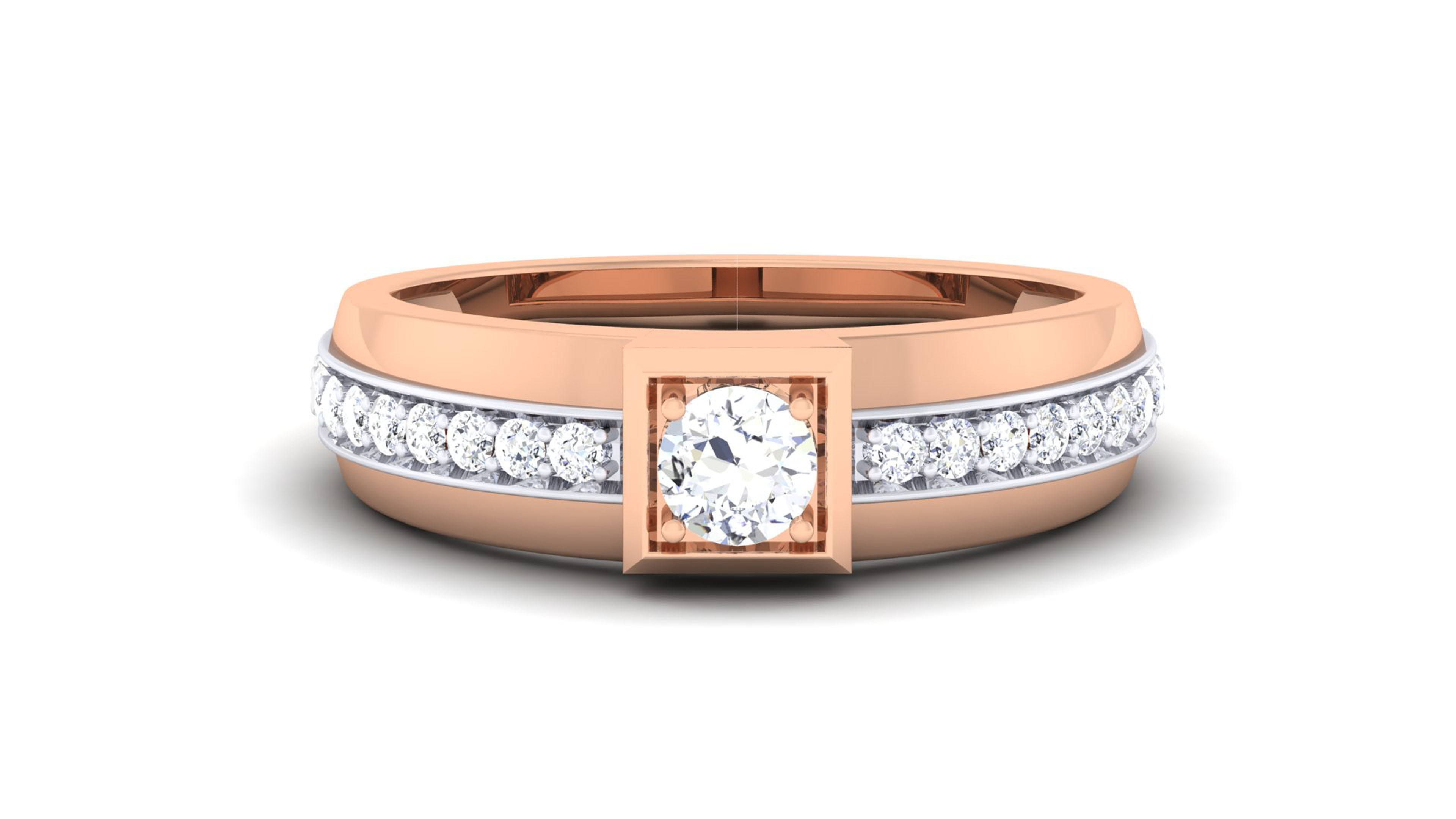 Couple Band Ring 3dm mgx render detail 3D print model_9