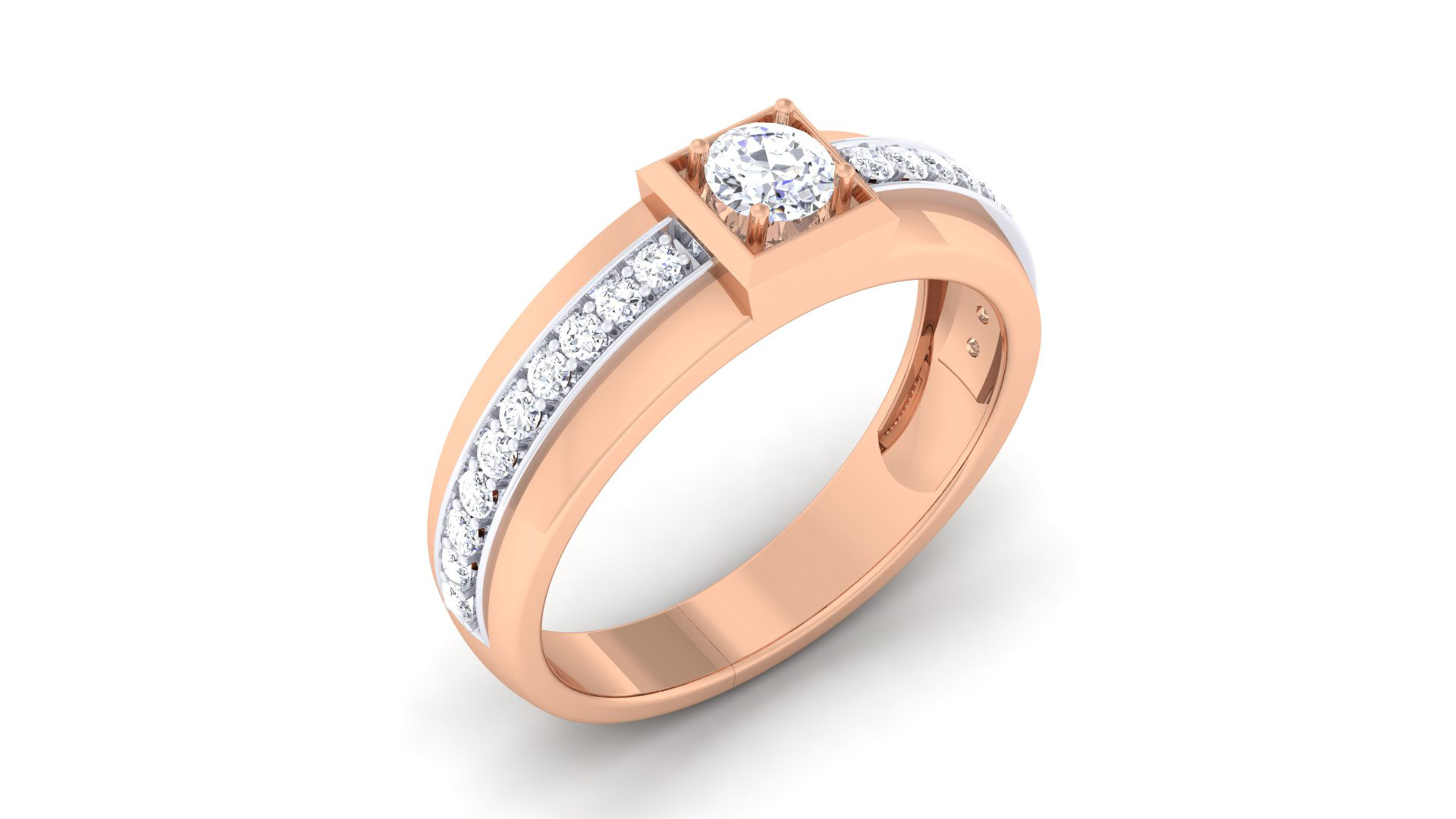 Couple Band Ring 3dm mgx render detail 3D print model_7