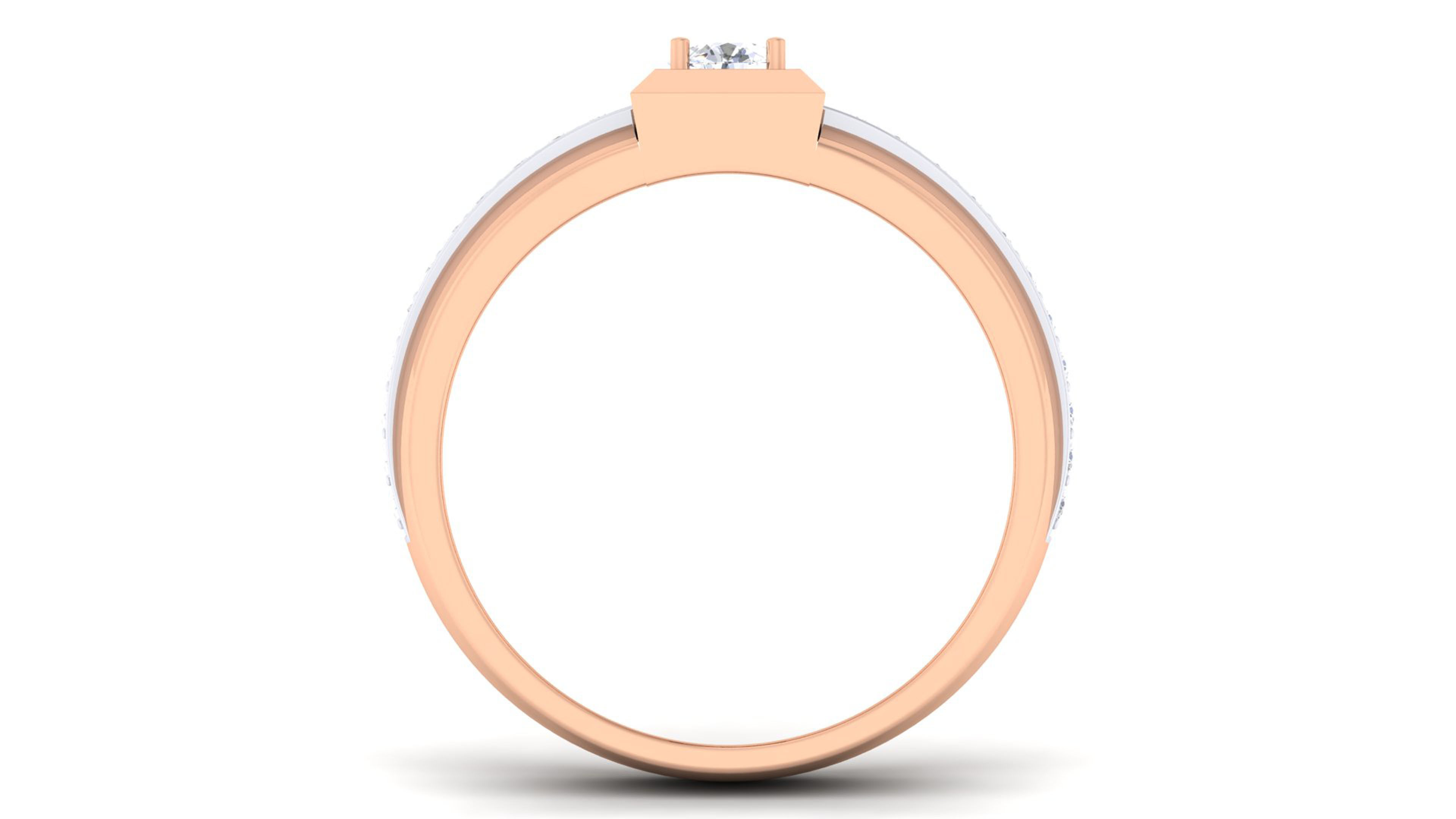 Couple Band Ring 3dm mgx render detail 3D print model_3