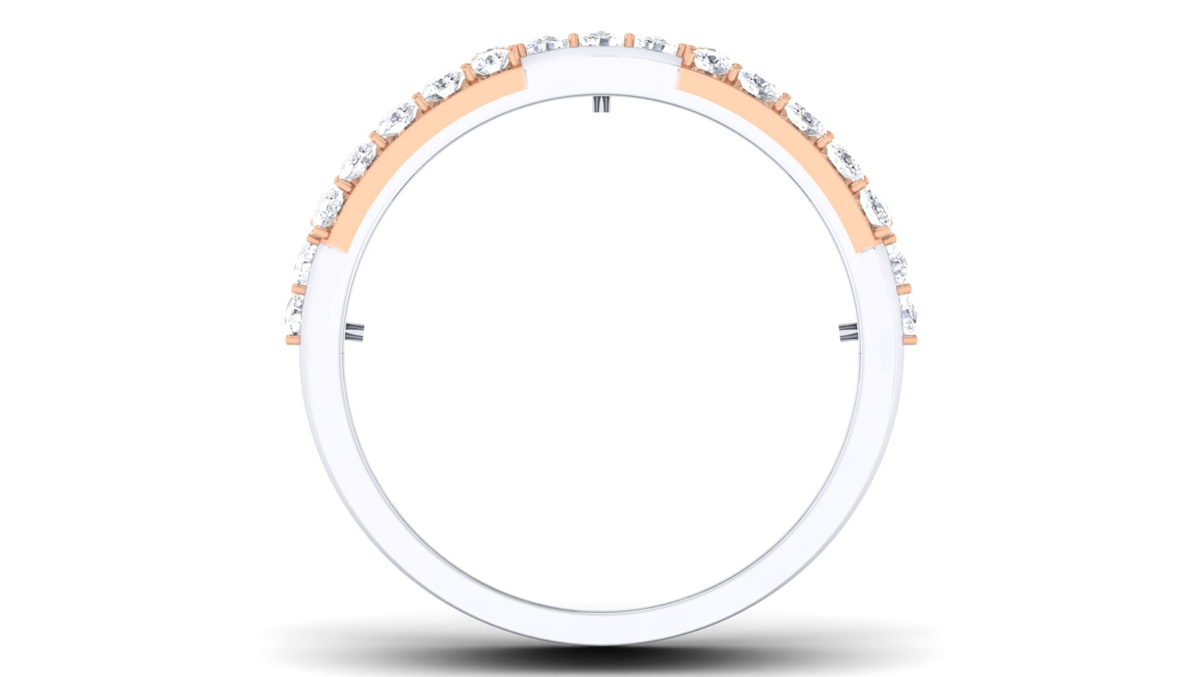 Couple Band Ring 3dm mgx render detail 3D print model_3