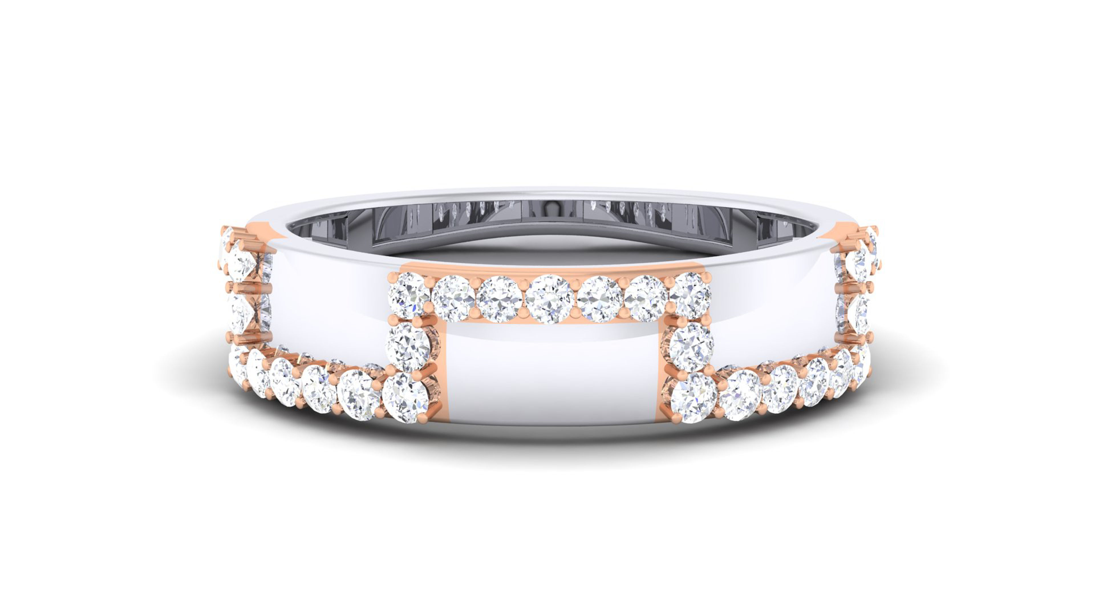 Couple Band Ring 3dm mgx render detail 3D print model_9