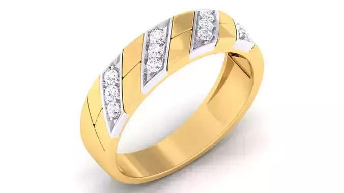 Couple Band Ring 3dm mgx render detail