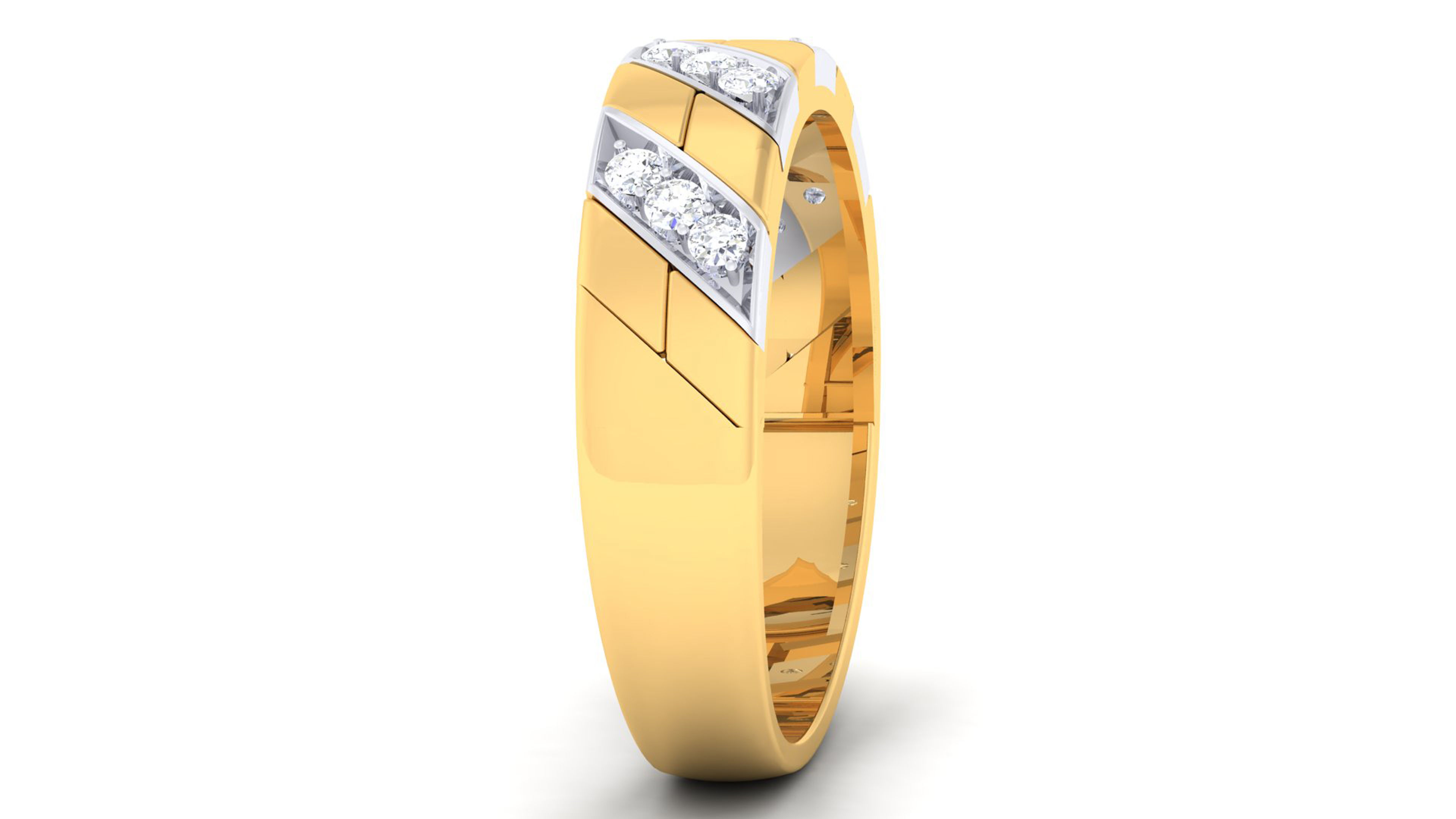 Couple Band Ring 3dm mgx render detail 3D print model_4