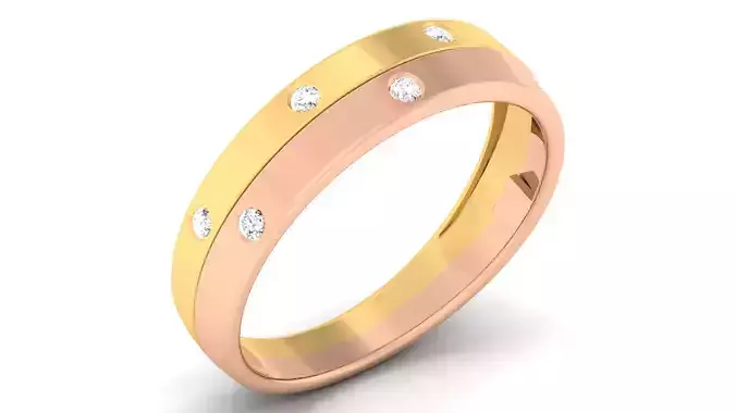 Couple Band Ring 3dm mgx render detail