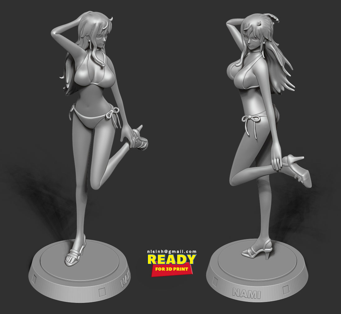 Nami - One Piece Fan art 3D print model_7