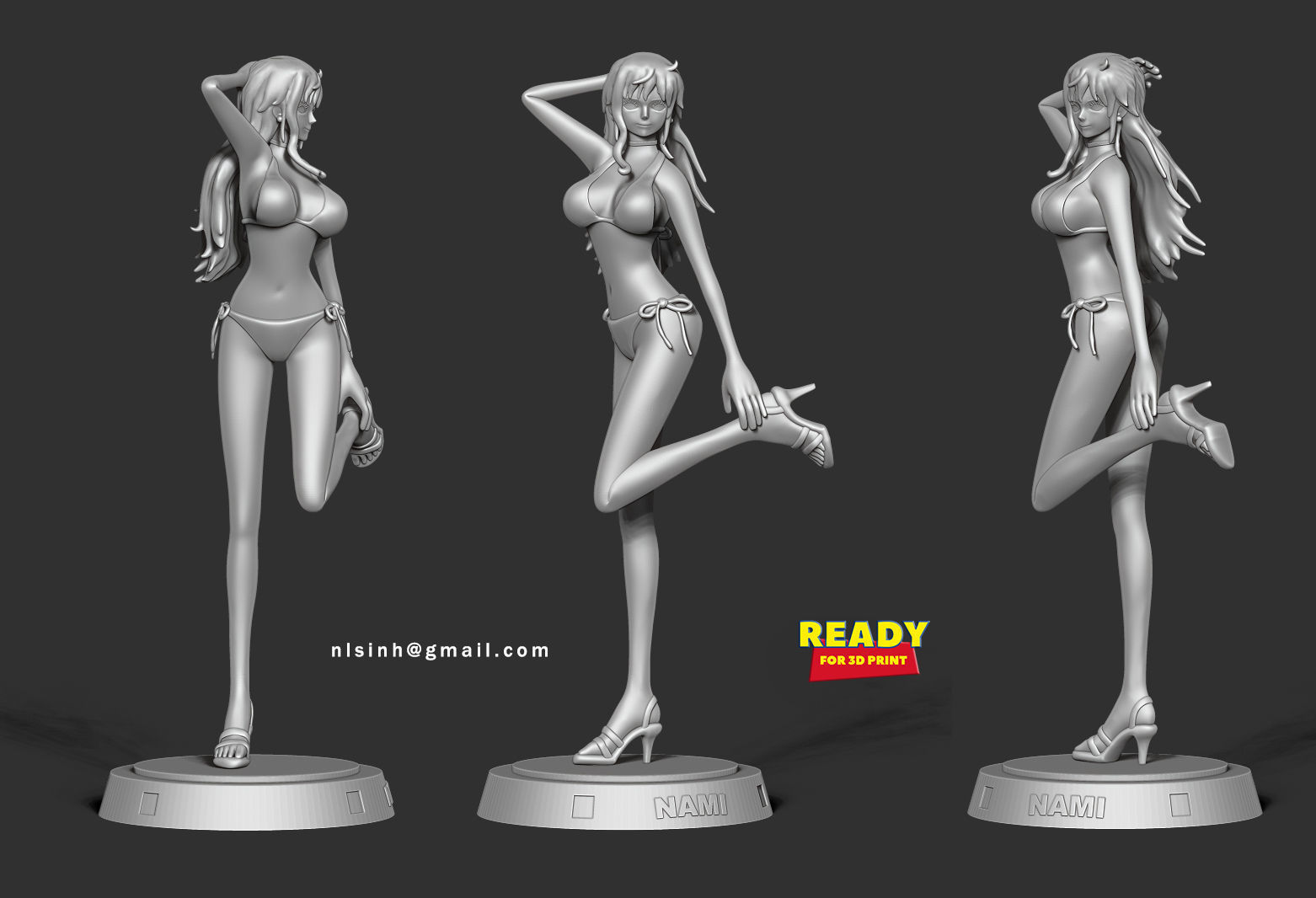 Nami - One Piece Fan art 3D print model_6