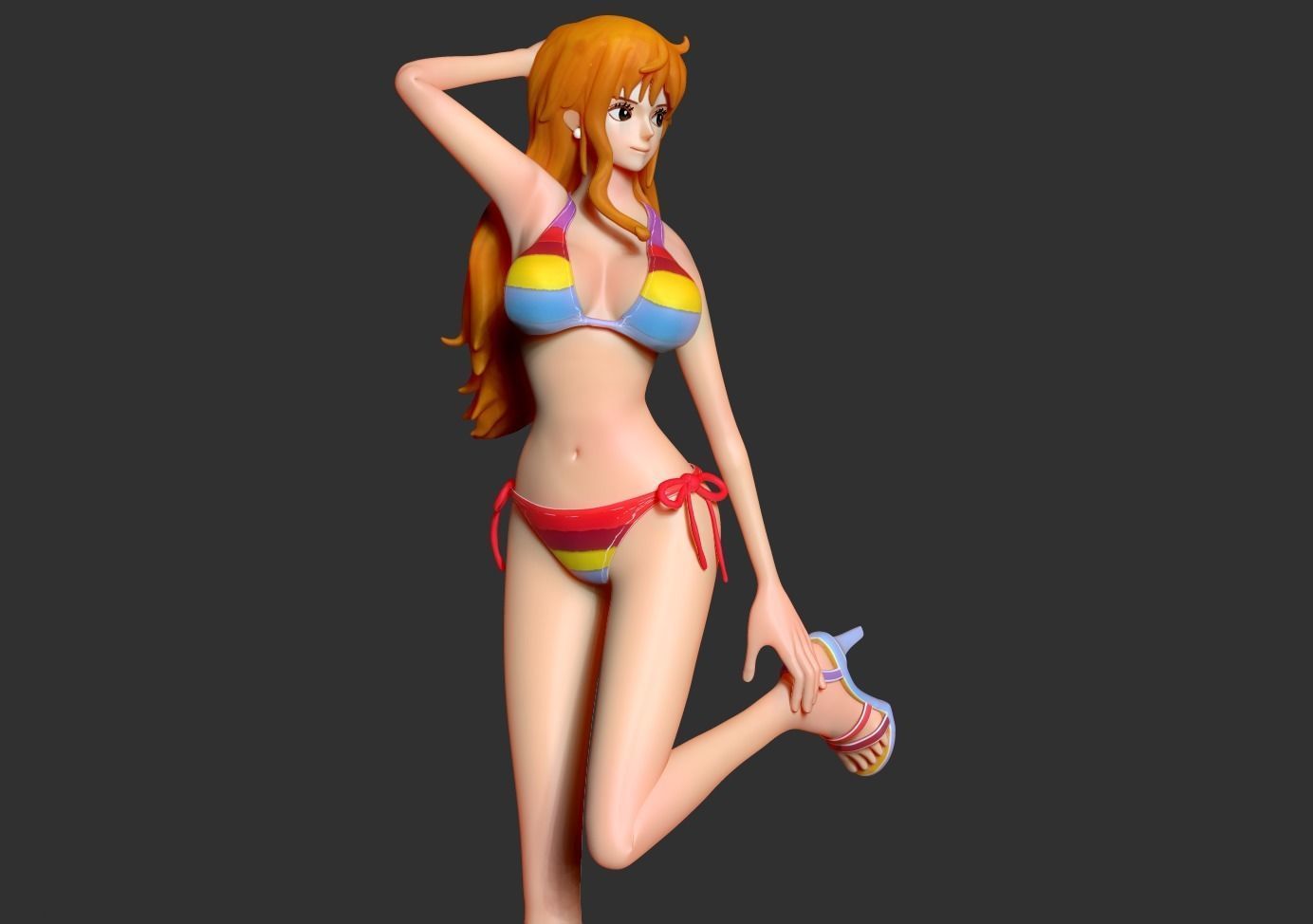 Nami - One Piece Fan art 3D print model_9