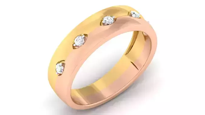 Couple Band Ring 3dm mgx render detail
