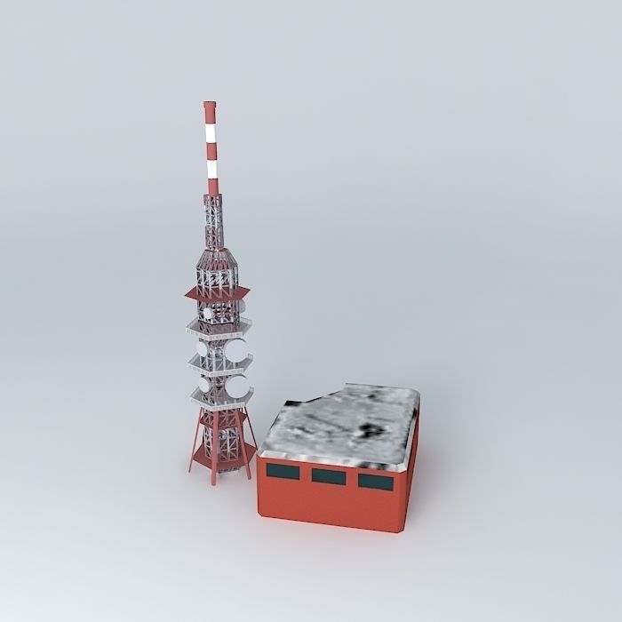 Transmitter Sitno Sitno broadcaster Free 3D model_2