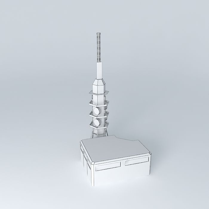 Transmitter Sitno Sitno broadcaster Free 3D model_4