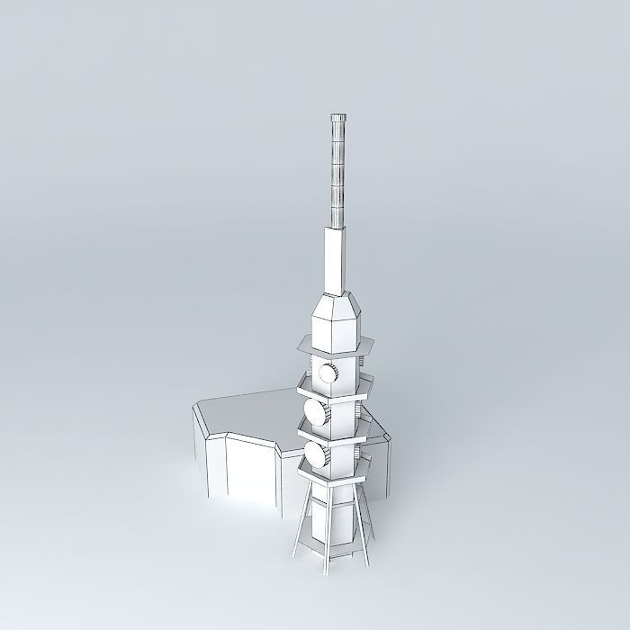Transmitter Sitno Sitno broadcaster Free 3D model_3