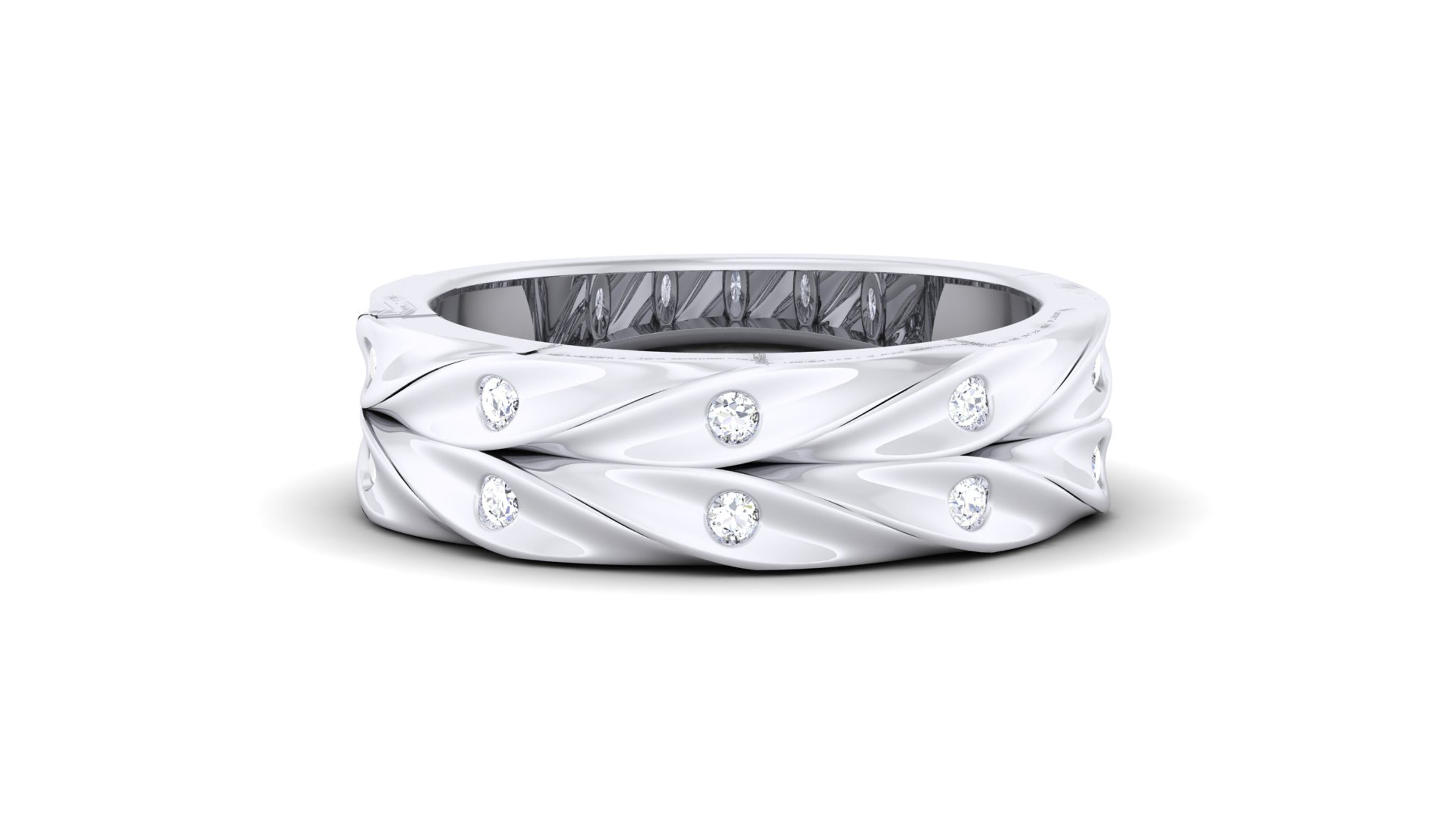 Couple Band Ring 3dm mgx render detail 3D print model_9