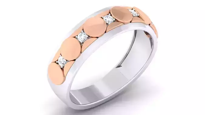 Couple Band Ring 3dm mgx render detail