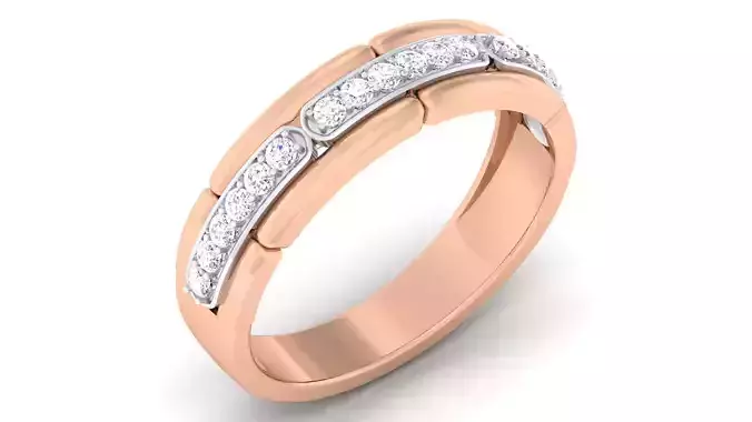 Couple Band Ring 3dm mgx render detail