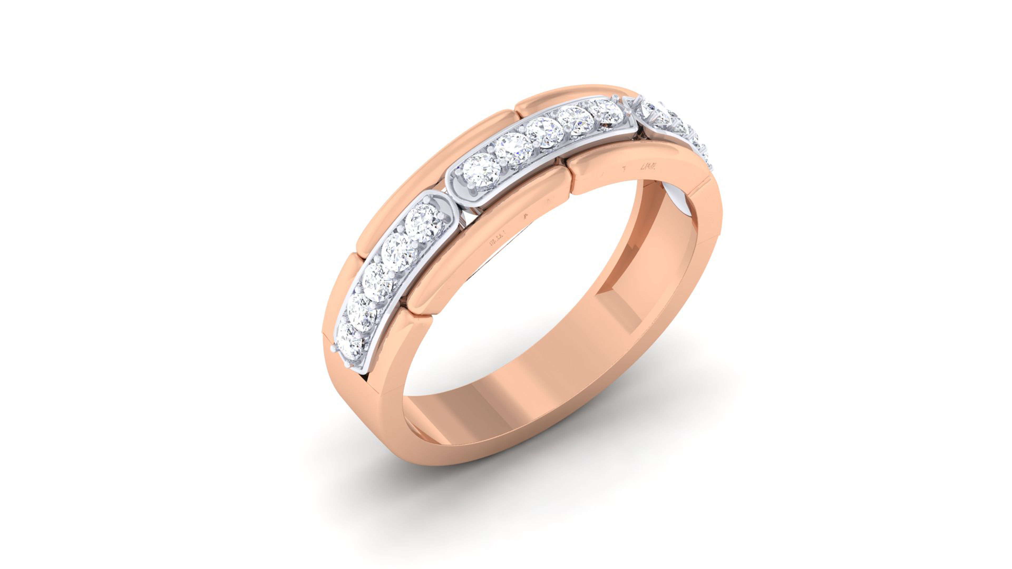 Couple Band Ring 3dm mgx render detail 3D print model_7