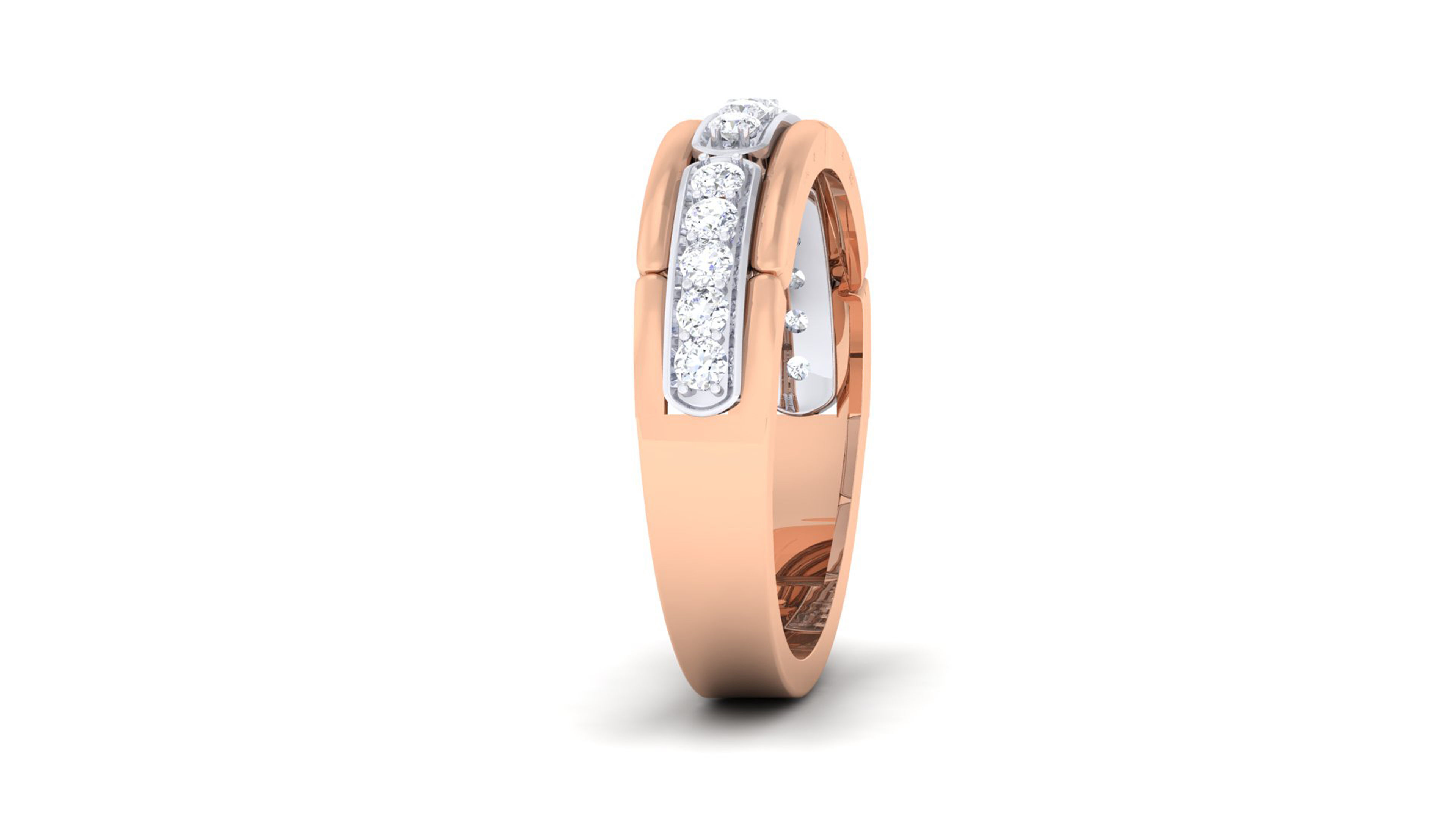 Couple Band Ring 3dm mgx render detail 3D print model_8