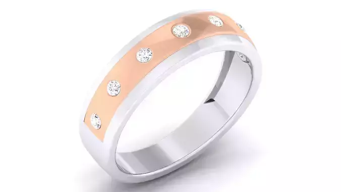 Couple Band Ring 3dm mgx render detail