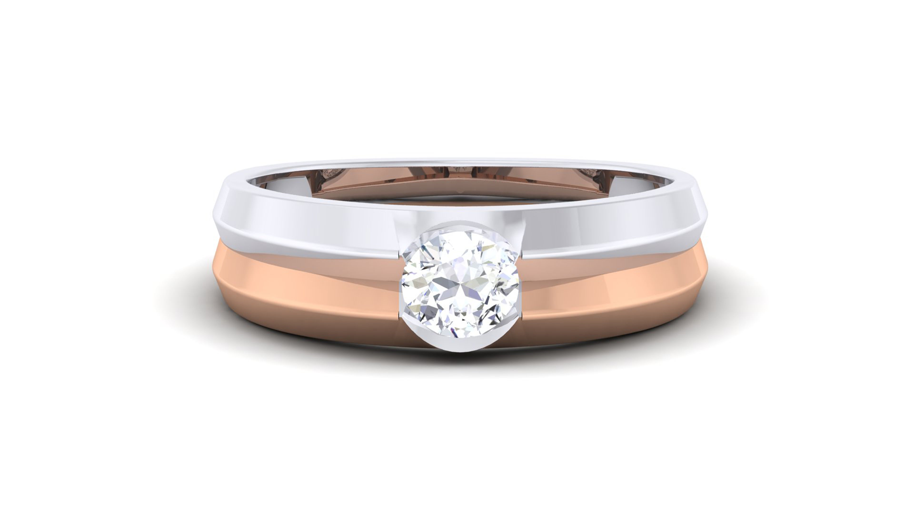 Couple Band Ring 3dm mgx render detail 3D print model_10