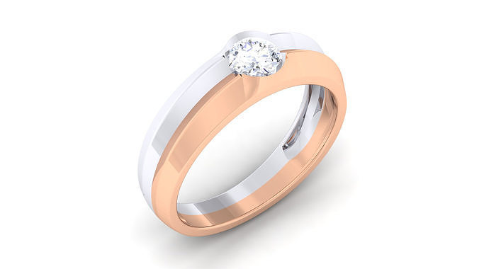 Couple Band Ring 3dm mgx render detail 3D print model