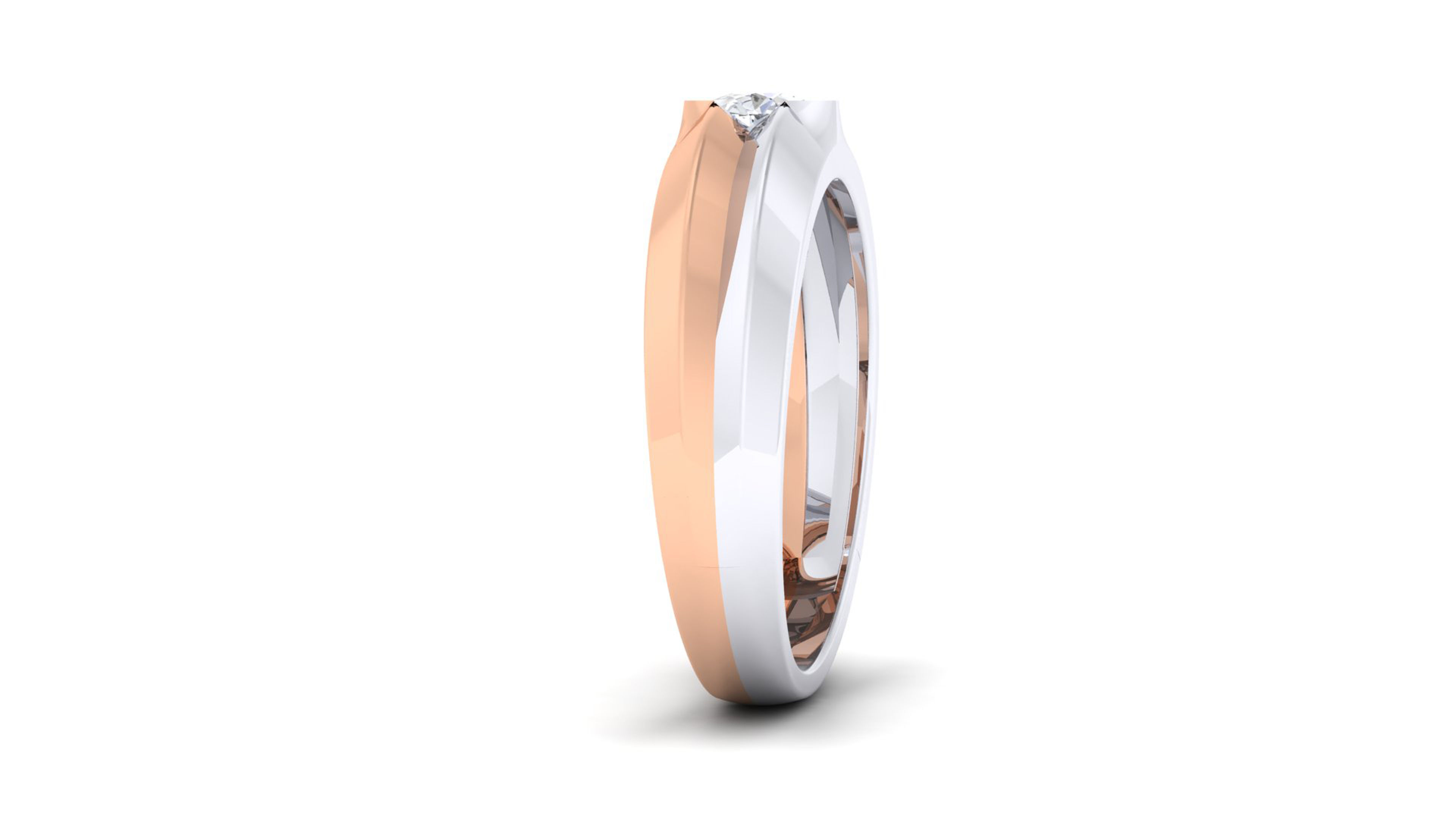 Couple Band Ring 3dm mgx render detail 3D print model_9