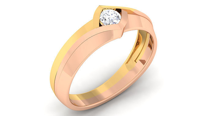 Couple Band Ring 3dm mgx render detail 3D print model